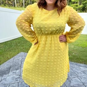 Involand yellow midi dress